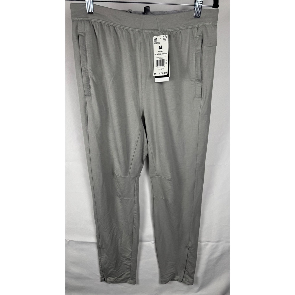 Adidas Mens Urban Global Jogger Pants Grey Heather FT2697 Size Medium NWT